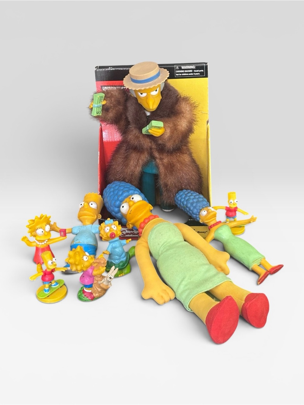Vintage Simpsons Figure Lot | Mr. Burns Money Talking Toy